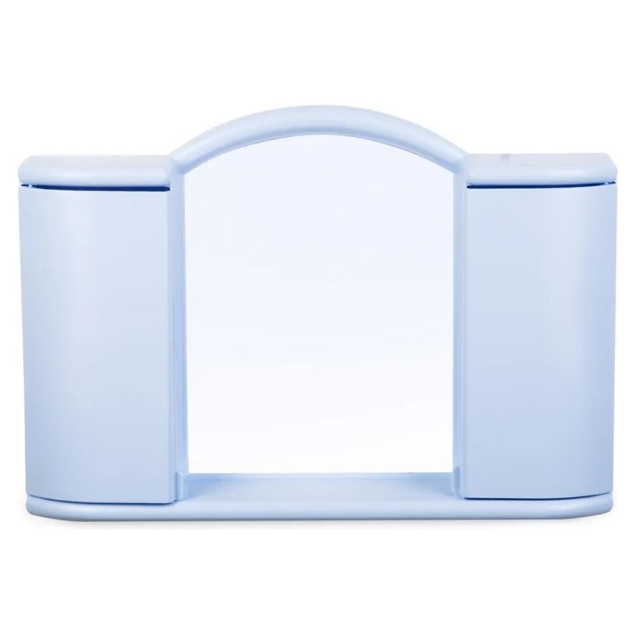 шкафчик пластиковый для ванной комнаты с зеркалом