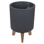 Кашпо ФЛОРИАН высокое D250мм 11л с автополивом (графитовый) (упаковка 3 шт.)
