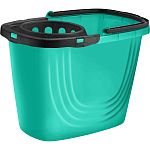 Ведро прямоугольное Disco с отжимом 8 л аквамарин (упаковка 12 шт.)