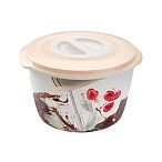 Емкость для миксера (Блендера) с декором 2,0 л Бежевый (упаковка 18 шт.)