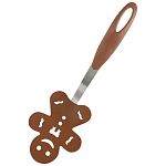 Лопатка для блинов декоративная Пряничный человечек PT-Gingerbread, 27*9,3 см (сталь, нейл