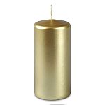 свеча пенек 60х125 золотая