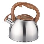 Чайник нерж 2,5л со св ручка под дерево TM Appetite, LKD-4125BR