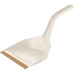 Совок Spin&Clean Wood, с ручками 21 см, с кромкой, сливочный/бук (упаковка 8 шт.)