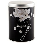 Банка жестяная с крышкой, Сахар, круглая, 0,9 л (упаковка 6 шт.)