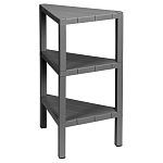 Этажерка угловая nature 330х330х725 мм (серый) (упаковка 3 шт.)