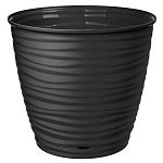 Горшок для цветов Saffron 2,6 л с поддоном (черный) (упаковка 24 шт.)