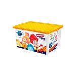 Детский ящик для хранения игрушек ФИКСИКИ, 57 л, желтый 77-8372