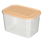 Контейнер для замораживания и хранения продуктов Кристалл 1,7л, Микс 1, Светло-серый/Оранжевый (упак