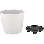 Горшок с дренажной вставкой InGreen Vienna D210мм, 5л, круглый, белоснежный жасмин (упаковка 6 шт.)