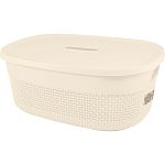 Корзина для хранения с крышкой Green Republic 12л лен (упаковка 12 шт.)