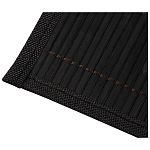 Салфетка сервировочная из бамбука BM-04, цвет: чёрный, подложка: EVA (упаковка 12 шт.)