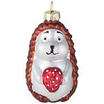 Украшение елочное Ежик с клубничкой (упаковка 12 шт.)