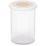 Банка для хранения сыпучих продуктов Эстетика 1,4л круглая, Бело-бежевый (упаковка 12 шт.)