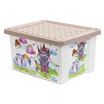 Ящик детский для хранения игрушек X-BOX 17л Сказочная принцесса