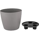 Горшок с дренажной вставкой InGreen Vienna D160мм, 2л, круглый, французский платан (упаковка 12 шт.)