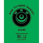 Пакет фасовочный, ПНД 32х40 (8) в пластах WWW зеленая (арт 80050) Россия (500 штук)