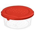 Контейнер для продуктов Asti круглый 0,5л Красный (упаковка 26 шт.)