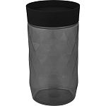 Банка для сыпучих продуктов Plast Team BLACK 1л круглая (упаковка 12 шт.)