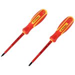 Отвертка Park диэлектрик PH1х8см для работы в установках до 1000V, крестовая (упаковка 12 шт.)