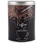 Банка жестяная с крышкой, Кофе, круглая, 0,9 л (упаковка 6 шт.)