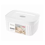 Лоток с крышкой Velvet, 150х115х70 мм, 0,9л, Белый (упаковка 12 шт.)