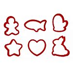 Набор формочек для печенья 6шт (упаковка 20 шт.)