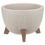 Кашпо ПЕТАЛИС D250мм 4,2л Беж.мрамор (упаковка 4 шт.)