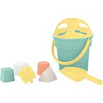 Песочный набор-сортер Play with Me (ведерко, сортер, совочек, 5 формочек) эвкалиптовый рассвет (упак