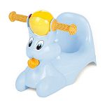 Горшок детский в форме игрушки Зайчик Lapsi 420х290х310 мм (светло-голубой)