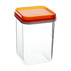 Банка для сыпучих продуктов, 1,2л., квадратная