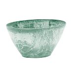 Кашпо МИКРИТ овальное 1,4л зеленый слайн (упаковка 16 шт.)