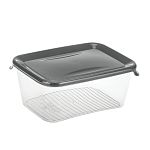 Емкость для продуктов ПРАКТИК 1л Графитовый (упаковка 30 шт.)