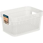 Корзина для хранения Keeplex Ajur с ручками 5л 27,1х18,3х13,7см белое облако (упаковка 12 шт.)