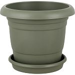 Горшок для цветов с поддоном InGreen Афина 140л, северный мох