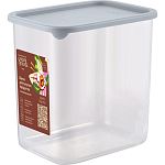 Банка для сыпучих продуктов Sugar&Spice Vanilla прямоугольная 1,5л с гибкой крышкой трюфель (упаковк