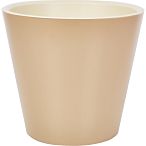 Горшок для цветов London 320 мм, 15,7л на колесиках молочный шоколад
