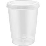 Банка с завинчивающейся крышкой Plast Team HELSINKI 1 л натуральный (упаковка 15 шт.)