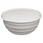 Миска Latina 1,1л с крышкой (гранит светло-серый) (упаковка 12 шт.)