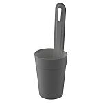 Кашпо для цветов Таррагон подвесное D120мм, 1,3л (серый)