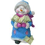 Фигурка декоративная Снеговик с долларами