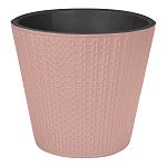 Горшок для цветов Velvet D160 мм, 1,6л (светло-розовый) (упаковка 16 шт.)
