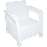 Кресло Ротанг 730х700х790мм (белый) (без подушек)