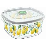 Емкость для СВЧ 1,6л с клапаном с декором Sicily Lemon Бесцветный (упаковка 16 шт.)
