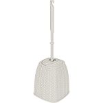 Набор для туалета Plast Team Melange (подставка + ёрш) молочный туман (упаковка 10 шт.)