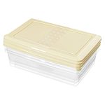 Комплект контейнеров для продуктов Asti прямоугольных 0,75л х 3 шт. (светло-бежевый) (упаковка 13 шт