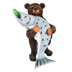 Фигурка Медведь с рыбой