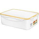 Контейнер для продуктов Модена прямоугольный 1л с защелками (белый)