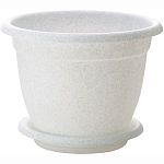 Горшок для цветов Борнео D 340 mm, 12,7л с подставкой №7 мраморный (упаковка 5 шт.)