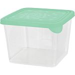 Контейнер для продуктов Sugar&Spice Delicate 0,75 л квадратный эвкалипт (упаковка 32 шт.)